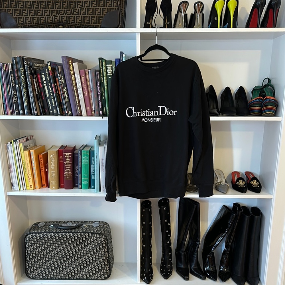 Vintage Christian Dior Black Sweatshirt